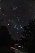 Orion starry winter scene, Canon EF 24mm-105mm Zoom lens