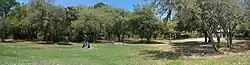 Panorama photograph of Ortona Indian Mound Park