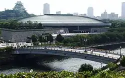 Front of the Osaka-jo Hall arena in 2014.