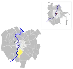 Position of the quartiere within the city