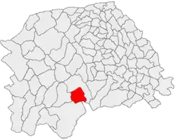 Location in Suceava County