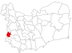 Location in Tulcea County