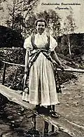 A woman in Cieszyn folk costume