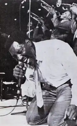 A person singing