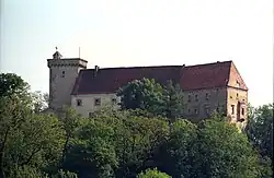He rebuilt the Castle in Otmuchów, after devastation during the Thirty Years' War.[3]