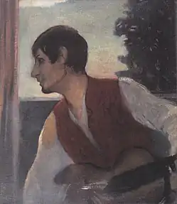 Self-portrait with guitar, 1903–04, oil on canvas, 76 × 65&nbsp;cm, private collection