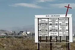Entrance to Trona.