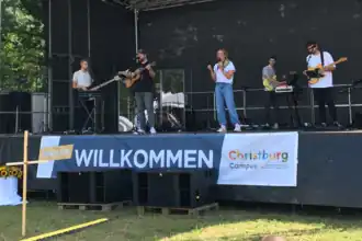 Outbreakband performing in 2021 in Woltersdorf, Brandenburg
