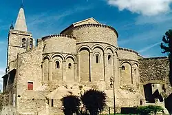 The church in Ouveillan