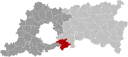 Location of Overijse in Flemish Brabant