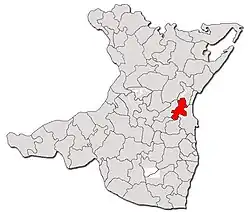 Location in Constanța County