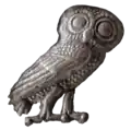 Owl of Athena, patron of Athens of Classical Athens