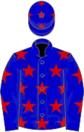 Blue, red stars