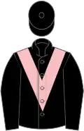 Black, pink chevron