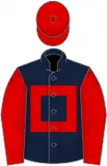 Dark Blue, Red hollow box, sleeves and cap