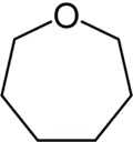 Structure of oxepane