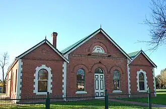 Oxley Shire Hall, built in 1875