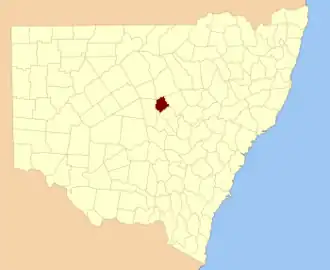 Location in New South Wales