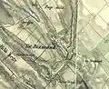 The map of Pázmánd from the Second Military Mapping Survey of Austria Empire.