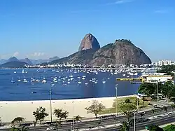 Botafogo Bay and beach with Sugarloaf in the background