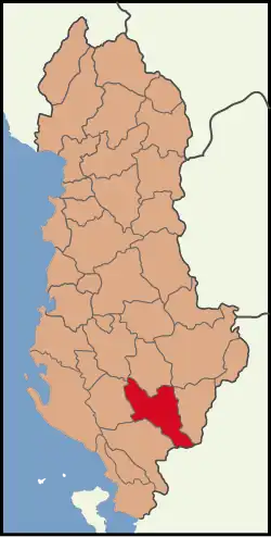 Location of Përmet District