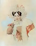 Yulia Bryullo, the painter's spouse, c. 1827
