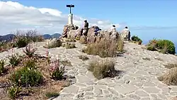 Trig beacon on the summit of Lion's Head in Cape Town