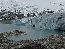 View of the glacier