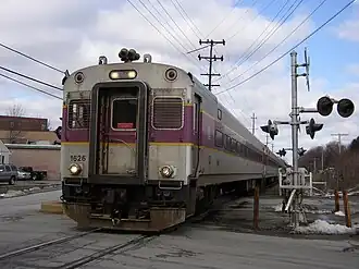 A Bombardier CTC-1B cab car of MBTA