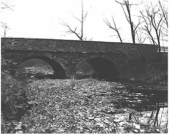 The Horsham–Montgomery Bridge is a stone bridge that carries Pennsylvania Route 152 (Limekiln Pike) over the Little Neshaminy Creek in Montgomery County, Pennsylvania, United States.
