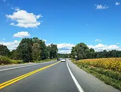 PA 934 northbound approaching Swatara Creek