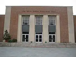 Photo of the exterior of Phi Beta Kappa Memorial Hall