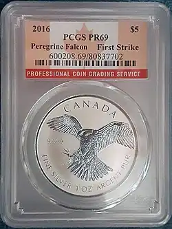 A PCGS graded silver coin