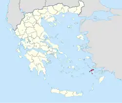 Kos within Greece