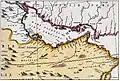 Jan Jansson's map, 17th century (MARE ELCATIF, formerly SINUS PERSICUS)