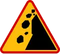 A-25 "falling rock debris"