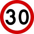 30&nbsp;km/h (19&nbsp;mph)