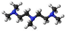 Ball and stick model of PMDTA