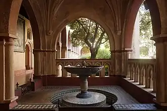 Lavabo of the cloister of the Monastery of Guadalupe (Spain)