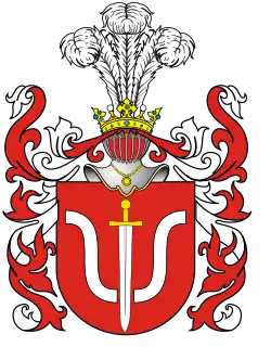 Kopaszyna coat of arms.