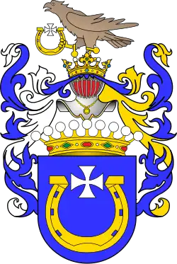 Coat of arms of Count Maksymilian Zborowski (1792)