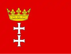 Flag of the city of Gdańsk