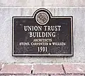 A plaque affixed by the Providence Preservation Society