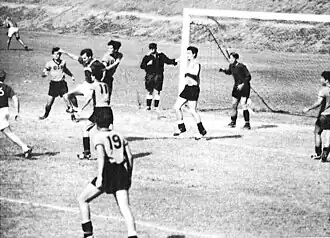 Pacific (light shirt) match, 1968