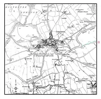 1: Map of Padiham c.&nbsp;1844