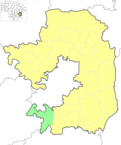 Location of Zujūnai Eldership