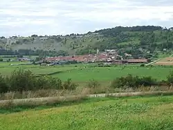 The village see from the Tête des Rousseaux