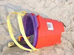 This is a kids pail for sand.
