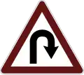 U turning traffic ahead