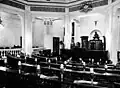 Interior of the Palácio Monroe, showing the Senate floor.
